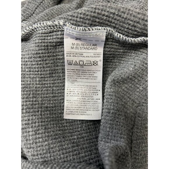 Old Navy Boys Long Sleeve Raglan Crew Top M Grey Waffle Knit Cotton/Polyester - Picture 4 of 7